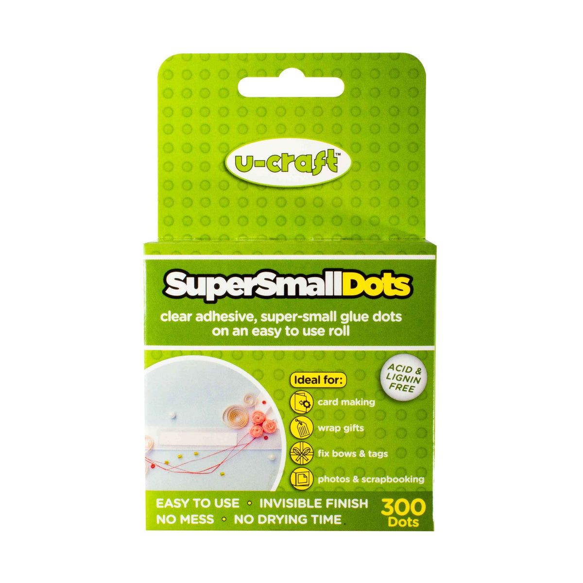 U-Craft Super Small Adhesive Dots on a Roll x 300