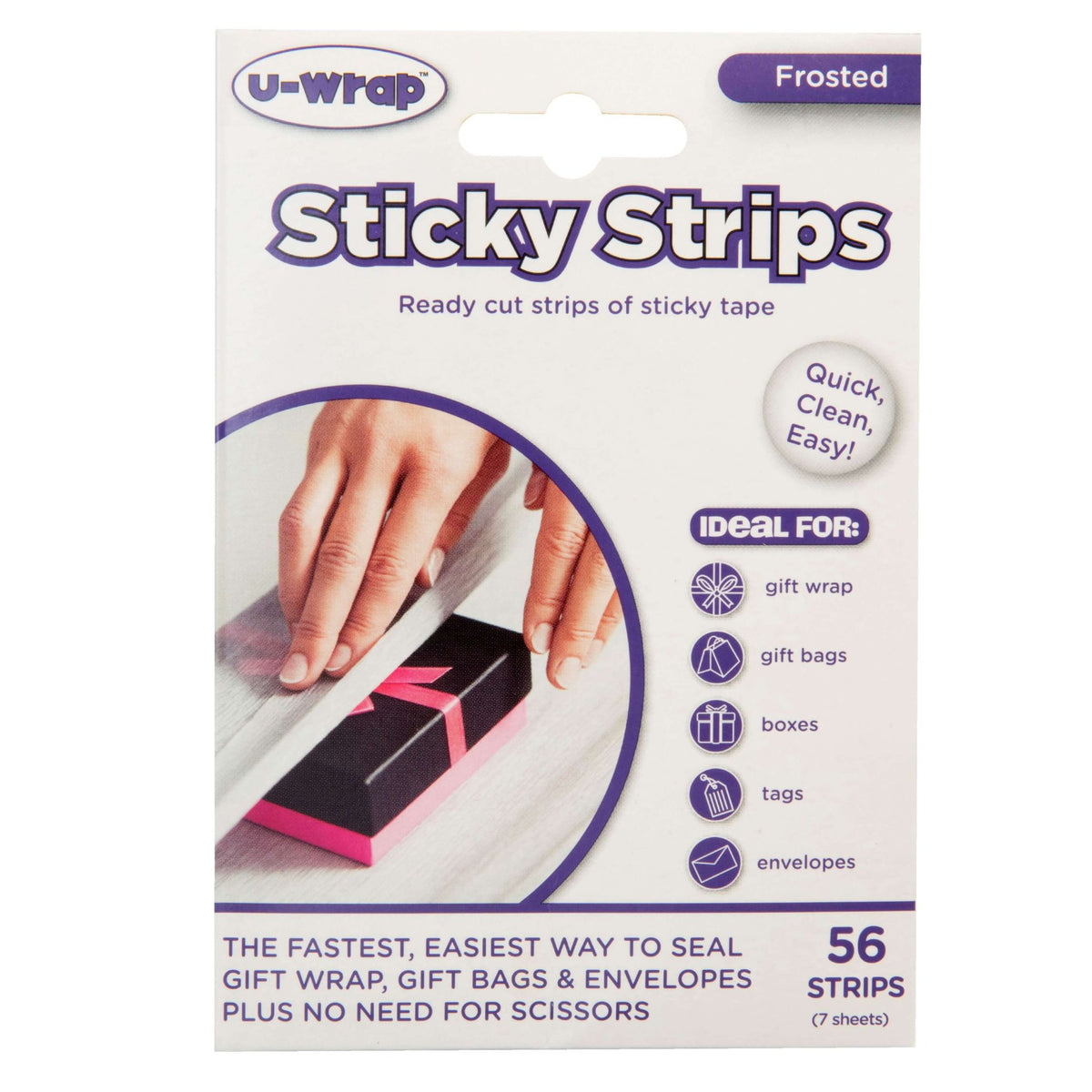 U-Wrap Sticky Tape Strips x 56 (20 x 56mm)
