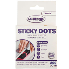 U-Wrap Permanent Adhesive Dots Pack of 200