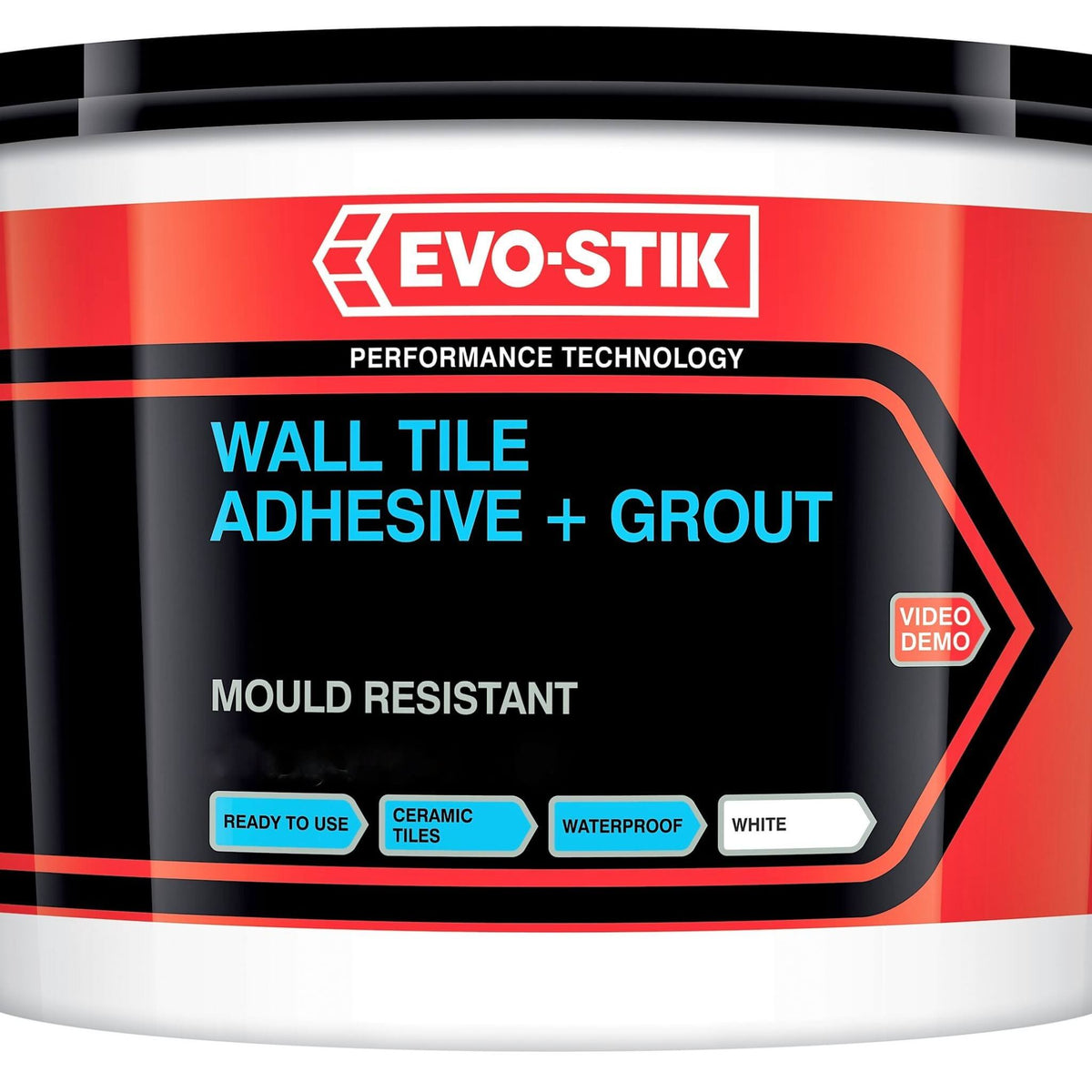 Evo-Stik Wall Tile Adhesive And Grout Mould Resistant 2.5 Litre