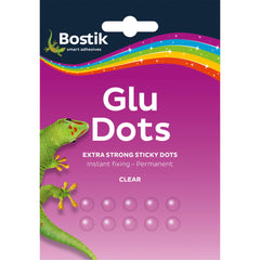 Pack of 64 Bostik Blu Tack Sticky Adhesive Dots Extra Strong Permanent 805811