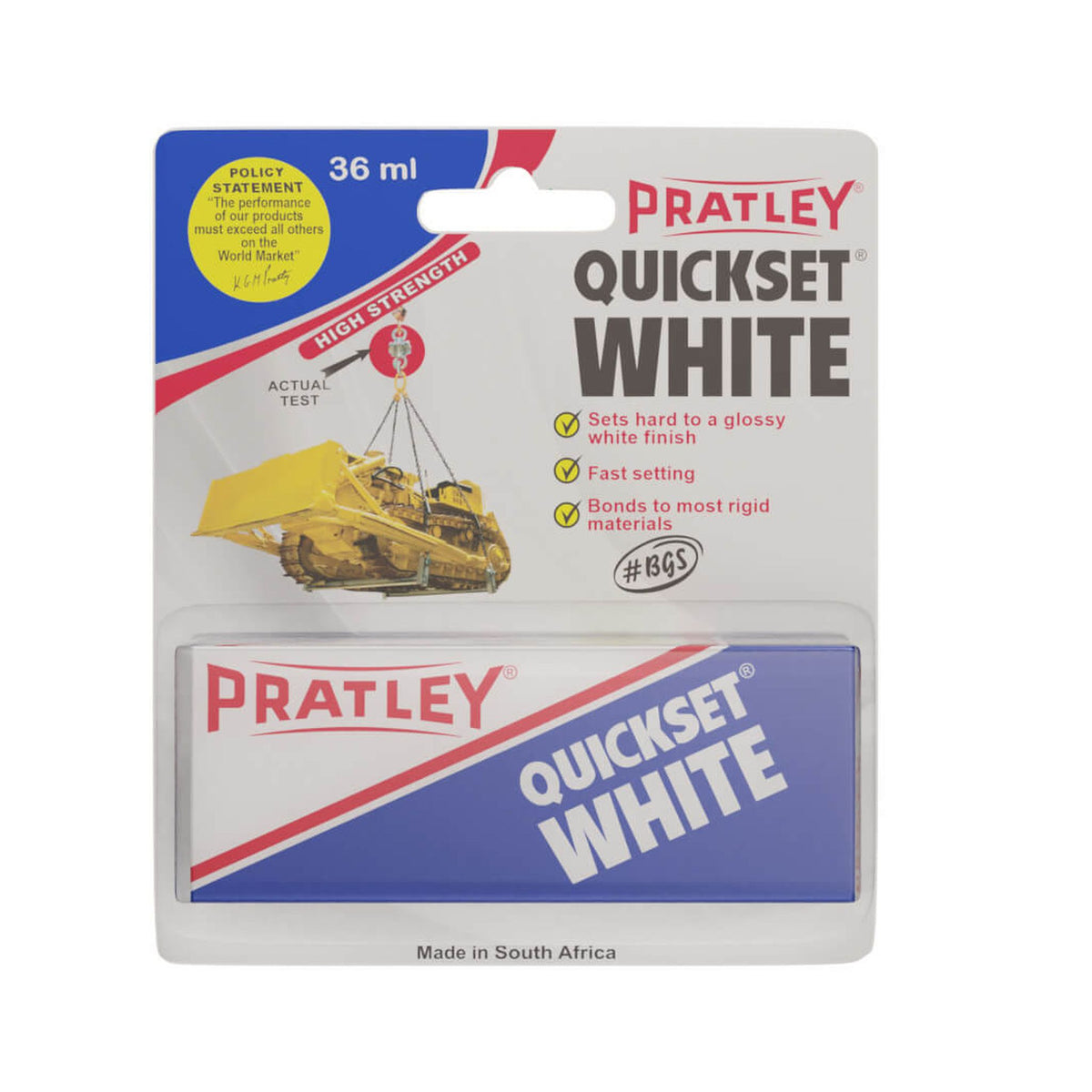 Pratley Quickset White Epoxy Glue