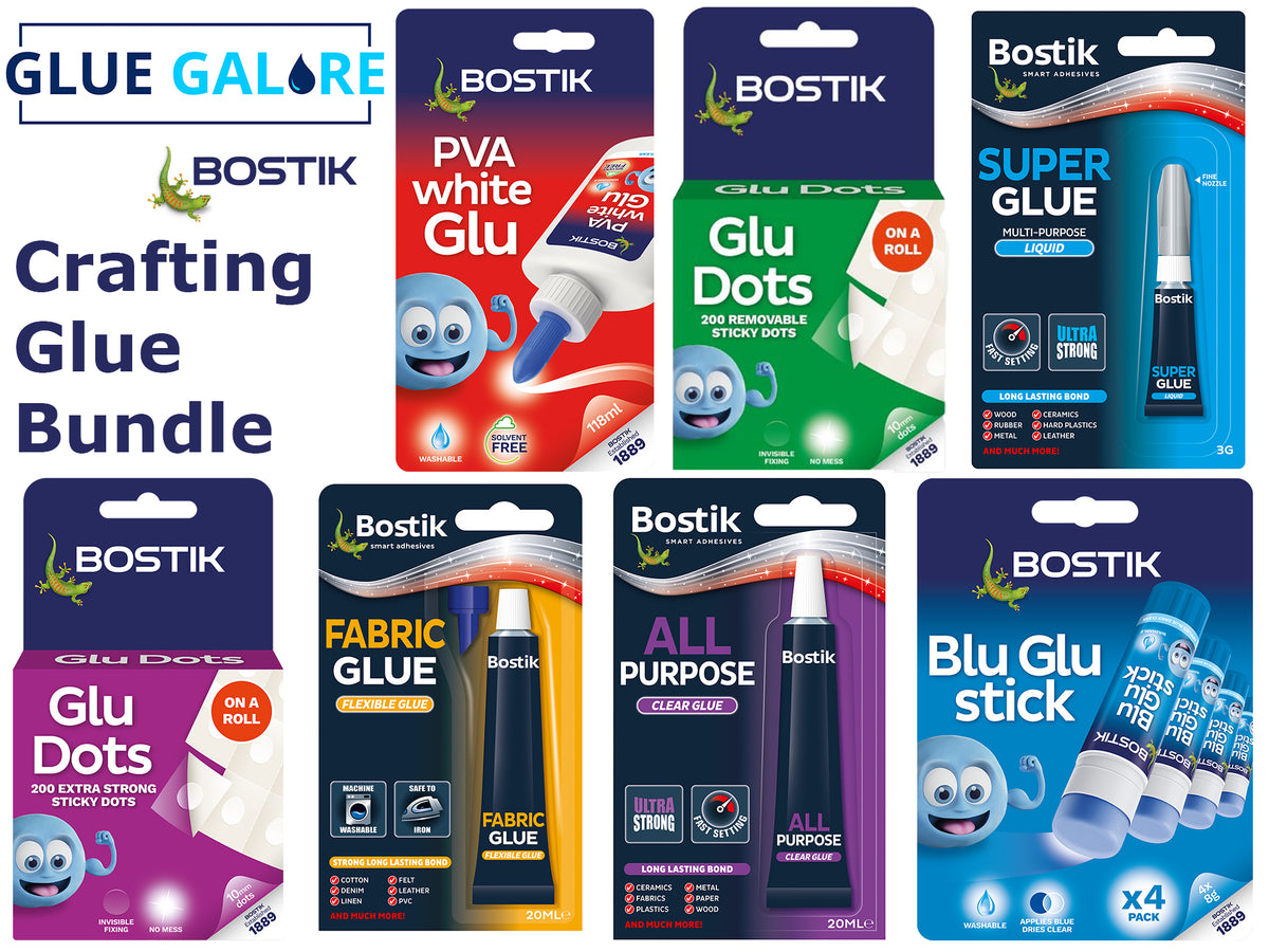 Bostik Crafting Glue Bundle - 7 items