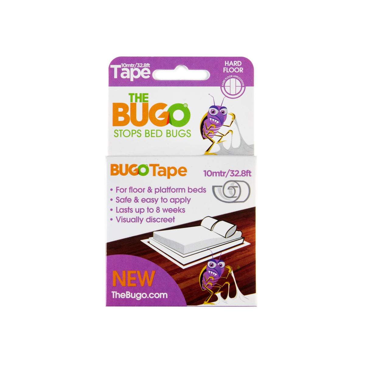 Bugo Tape Hard Floor Bed Bug Detector 10m Roll